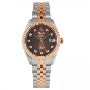 Alexandre Christie AC 5013 Silver Rosegold Brown LDBTRBO2